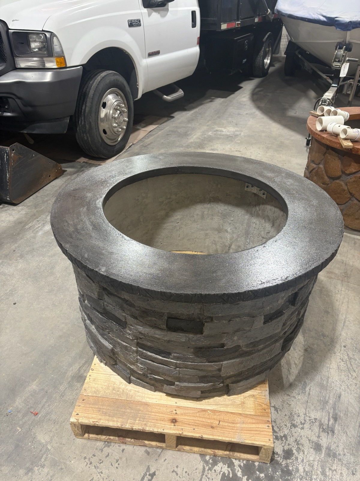 Concrete LP Firepit From Raintree Landscaping