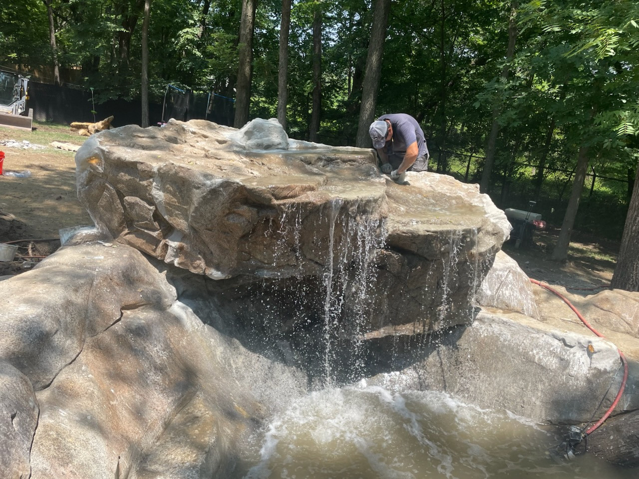 Waterfall Being Filled