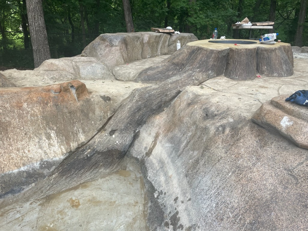 Concrete Tree Stump Firepit
